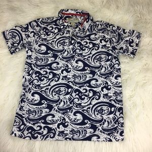 Crazy Shirts Size Small Hawaii Polo Blue Shirt